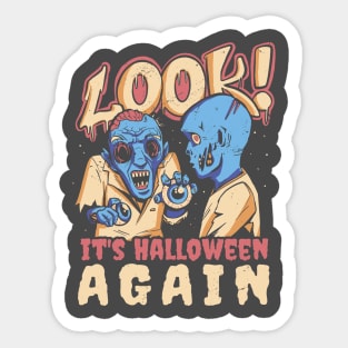 Hallowen Again Sticker